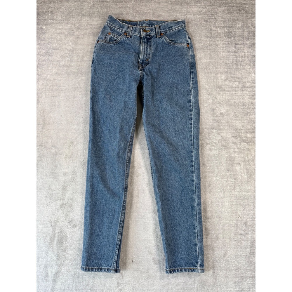 Levis Jeans Women 4 Blue 596 Tapered Orange Tab High Rise Vintage 90s Canada